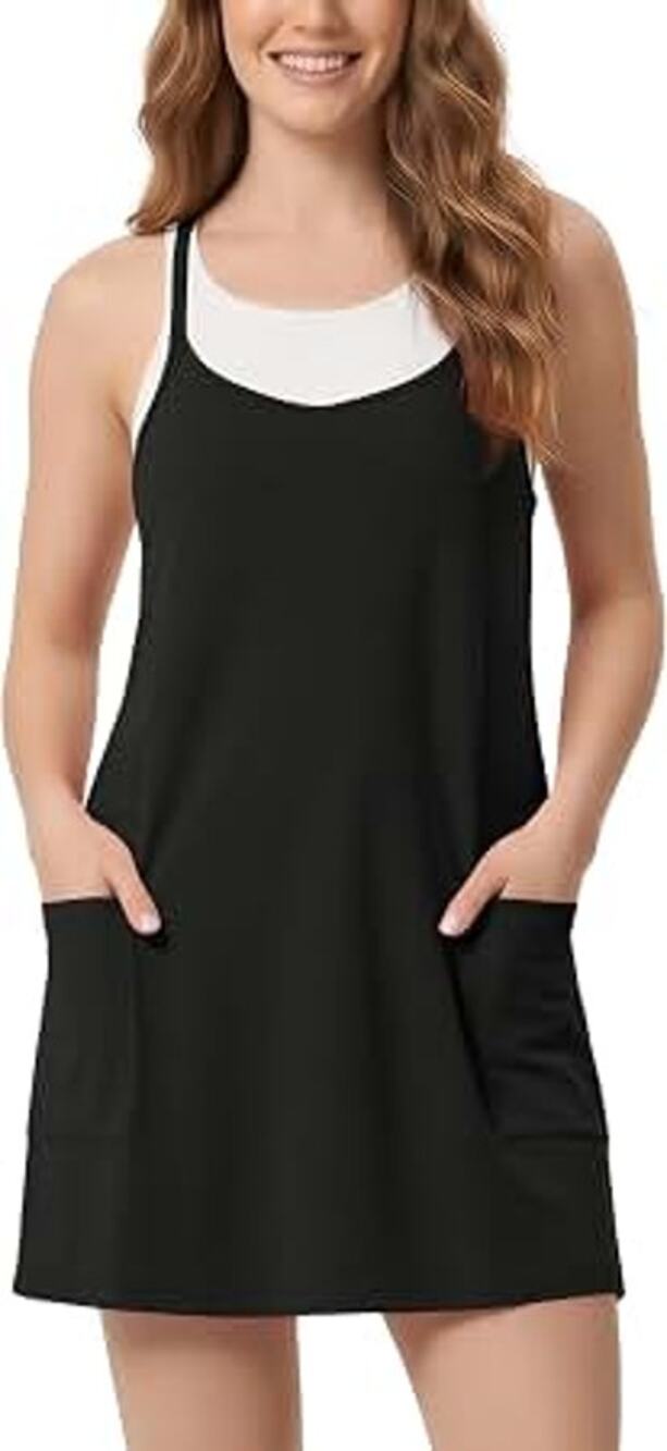 New Cotton Mini Dress with Pockets Size Small